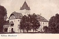 Zamek w Osiecznej - Zamek w Osiecznej na zdjęciu z 1901 roku