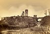 Ossolin - Ruiny zamku w Ossolinie na zdjęciu z 1872 roku