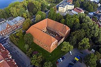 Zamek w Ostródzie - Zdjęcie lotnicze, fot. ZeroJeden, IX 2021