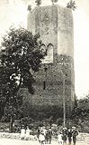 Zamek w Ostrzeszowie - Zamek w Ostrzeszowie na zdjęciu z lat 1900-10