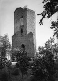 Zamek w Ostrzeszowie - Zamek w Ostrzeszowie na zdjęciu z 1934 roku