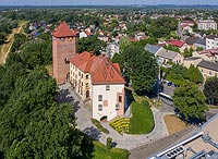 Zamek w Oświęcimiu - Widok zamku na zdjęciu lotniczym, fot. ZeroJeden, VI 2019