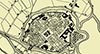 Zamek w Kaliszu - Plan miasta w 1785 roku według H.Muncha, zaczerpnięte z: 'Zabytki architektury i urbanistyki w Polsce' Warszawa 1986
