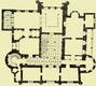 Zamek w Kórniku - Plan pierwszego piętra zamku  [<a href=/bibl_ksiazka.php?idksiazki=232&wielkosc_okna=d onclick='ksiazka(232);return false;'>źródło</a>]