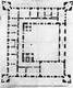 Zamek w Łańcucie - Rzut pierwszego piętra zamku sprzed 1780 roku, zbiory Patka nr 29  [<a href=/bibl_ksiazka.php?idksiazki=269&wielkosc_okna=d onclick='ksiazka(269);return false;'>źródło</a>]