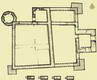 Zamek w Majkowicach - Plan zamku z rozwarstwieniem chronologicznym według Wandy Puget (1, 2, 3 - kolejne fazy z XVI wieku, 4 - z około 1694 roku)  [<a href=/bibl_ksiazka.php?idksiazki=212&wielkosc_okna=d onclick='ksiazka(212);return false;'>źródło</a>]