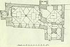 Zamek w Płotach - Plan przyziemia zamku w Płotach, 'Die Bau- und Kunstdenkmäler der Provinz Pommern.T.2,Bd.2, H. 10, Der Kreis Regenwalde',1912