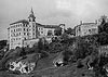 Pieskowa Skała - Zamek w Pieskowej Skale na fotografii z lat 1939-45