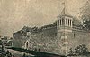 Pilica - Fortyfikacje zamku w Pilicy na zdjęciu z początków XX wieku