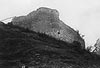 Podgrodzie - Pozostałości zamku w Podgrodziu na zdjęciu z okresu międzywojennego