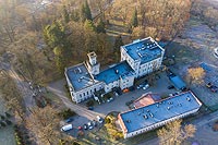 Zamek w Podzamku - Zdjęcie z lotu ptaka, fot. ZeroJeden, XII 2020