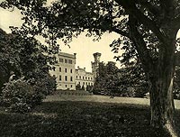 Podzamek - Zamek w Podzamku na zdjciu z lat 1905-09