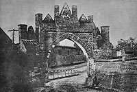 Pokrzywno - Zamek w Pokrzywnie na zdjciu z lat 1920-25
