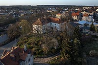 Zamek w Połczynie-Zdroju - Zamek na zdjęciu lotniczym, fot. ZeroJeden, IV 2023
