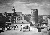 Zamek w Prudniku - Zamek w Prudniku na zdjęciu z lat 1920-29