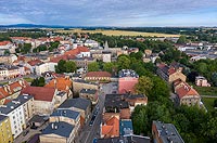 Zamek w Prudniku - Zdjęcie lotnicze, fot. ZeroJeden, VII 2019