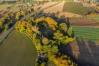 Zamek w Prusicach - Zdjęcie lotnicze, fot. ZeroJeden, X 2019