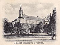 Zamek w Przewornie - Zamek w Przewornie na zdjęciu z lat 1903-05