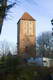 Zamek w Przezmarku - Widok z zamku na wieżę przedzamcza, fot. ZeroJeden, XII 2006