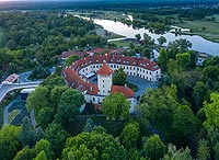Zamek w Pułtusku - Zdjęcie z lotu ptaka, fot. ZeroJeden, VI 2020