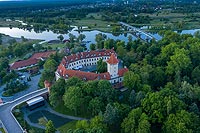 Zamek w Pułtusku - Zdjęcie z lotu ptaka, fot. ZeroJeden, VI 2020
