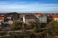 Zamek w Pyzdrach - Zdjęcie lotnicze, fot. ZeroJeden, X 2021