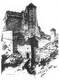Zamek w Czorsztynie - Staloryt Leonarda Chodźko, Les Ruines du Chateau de Czorstyn, Leonard Chodźko: La Pologne historique... t. 1, Paris 1855-1856