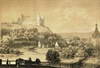 Zamek w Golubiu-Dobrzyniu - Zamek na litografii Napoleona Ordy, 'Album Widoków', Seria 5, 1880
