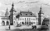 Pałac w Kielcach - Drzeworyt, Tygodnik Illustrowany 1860 ze zbiorów Biblioteki Instytutu Badań Literackich PAN