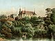 Zamek w Kliczkowie - Litografia Augusta Nothnagela z połowy XIX wieku z teki Alberta Dunckera