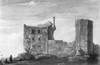Zamek w Koninie - Zamek w 1 połowie XIX wieku, akwarela, Stronczyński, Atlas IV