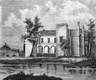 Zamek w Kórniku - Drzeworyt, Tygodnik Illustrowany 1860 ze zbiorów Biblioteki Instytutu Badań Literackich PAN