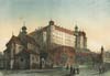 Zamek na Wawelu w Krakowie - Widok Wawelu i kościoła Św. Idziego na litografii Henryka Waltera, 'Album widoków Krakowa', Kraków 1865