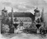 Zamek w Łańcucie - Drzeworyt, Tygodnik Illustrowany 1877 ze zbiorów Biblioteki Instytutu Badań Literackich PAN