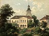Zamek w Lubsku - Litografia H.Litzmanna z połowy XIX wieku z teki Alberta Dunckera