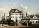 Zamek w Modle - Litografia Ferdinanda Pazelta z połowy XIX wieku z teki Alberta Dunckera