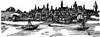Zamek w Nowem - Panorama miasta i zamku z początku XVII wieku według rysunku M.Csomborga  [<a href=/bibl_ksiazka.php?idksiazki=211&wielkosc_okna=d onclick='ksiazka(211);return false;'>źródło</a>]