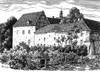 Zamek w Otyniu - Skrzydło południowe zamku-klasztoru, rysunek z 1934 roku  [<a href=/bibl_ksiazka.php?idksiazki=264&wielkosc_okna=d onclick='ksiazka(264);return false;'>źródło</a>]