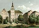 Zamek w Pielaszkowicach - Litografia H.Litzmanna z połowy XIX wieku z teki Alberta Dunckera