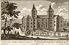 Prószków - Zamek w Prószkowie, Friedrich Bernhard Wernher, Widoki klasztorów cysterskich i pałaców Dolnego Śląska, 1739
