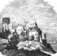 Zamek Tenczyn w Rudnie - Drzeworyt A.K., Strzecha 1870