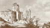 Rudno - Widok zamku około 1800 roku na rysunku Zygmunta Vogla