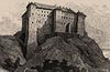 Zamek w Sandomierzu - Zamek na rysunku M.E.Andriolli'ego sprzed 1881 roku  [<a href=/bibl_ksiazka.php?idksiazki=402&wielkosc_okna=d onclick='ksiazka(402);return false;'>źródło</a>]