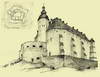Zamek w Siewierzu - Rysunek Jana Gumowskiego z 1935 roku