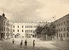 Zamek w Szczecinie - Litografia E.Sanne'a z 1846 roku