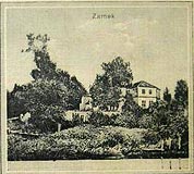 Wieruszów - Zamek w Wieruszowie na rysunku z lat 1910-15