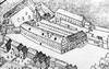 Zamek we Wrocławiu (Arsenał) - Fragment planu widokowego Wrocławia z około połowy XVII wieku  [<a href=/bibl_ksiazka.php?idksiazki=414&wielkosc_okna=d onclick='ksiazka(414);return false;'>źródło</a>]