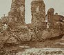 Zamek w Raciążku - Ruiny zamku w Raciążku na zdjęciu Stanisława Szalaya sprzed 1915 roku