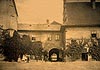 Zamek w Raciborzu - Brama wjazdowa od strony dziedzińca w początkach XX wieku