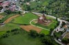 Zamek w Radzyniu Chełmińskim - Widok z lotu ptaka od północnego-wschodu, fot. ZeroJeden, VIII 2013